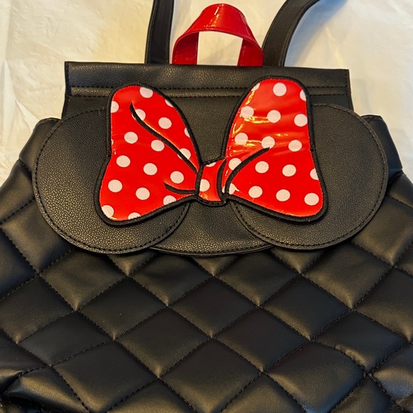 Disney Minnie Mouse black quilted backpack by Danielle Nicole - Picture 2 of 6
